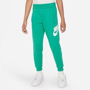 Kids' Nike Club Fleece HBR Joggers, Small, Color Stadium Green/White - NWT